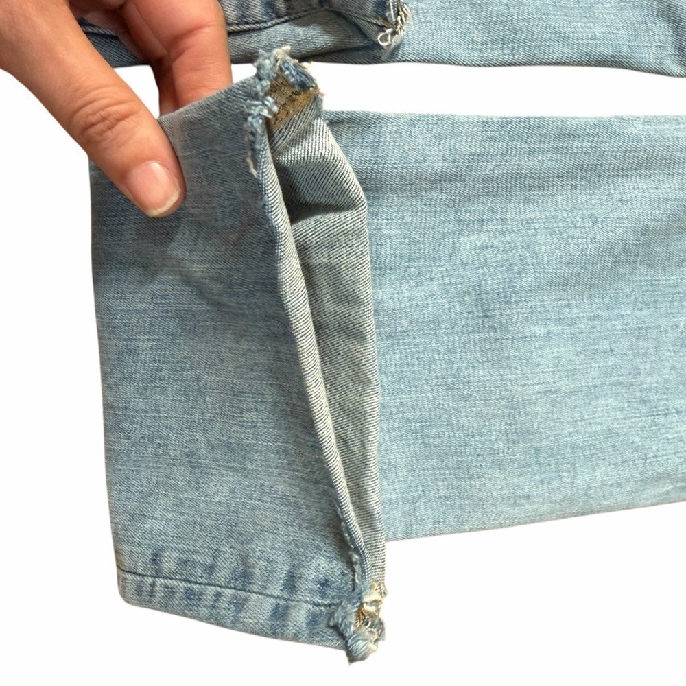 FRAME Le High Straight Jeans | Colorado Light Wash | Size 26 | Raw Hem - Picture 13 of 13